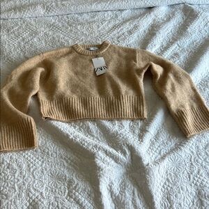 Zara Women's Tan Sweater